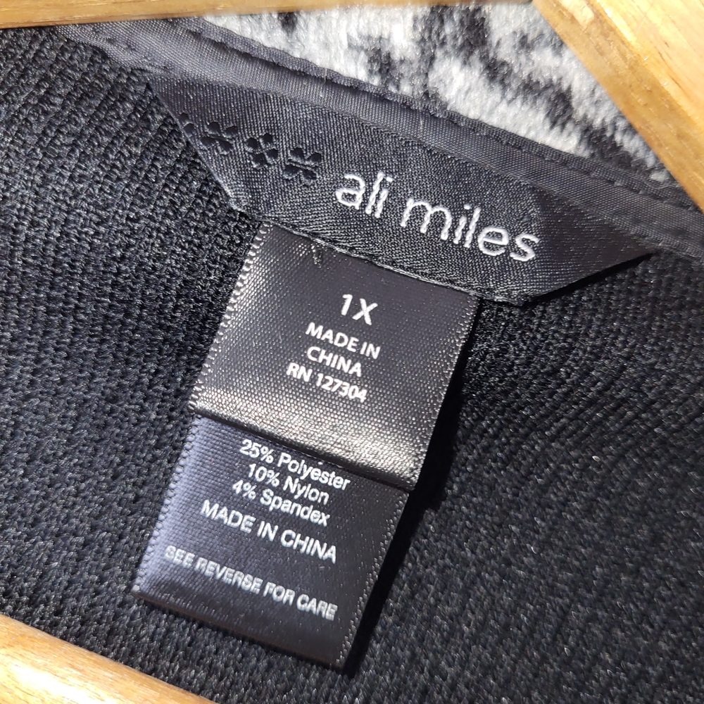 Ali Miles Patchwork Houndstooth Cardigan Blazer W… - image 5